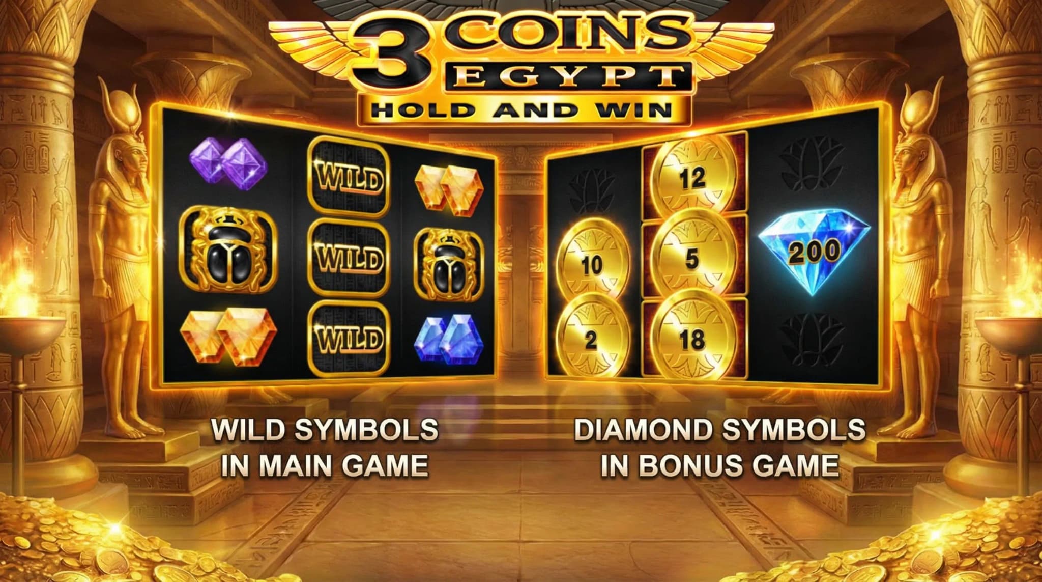 3 Coins: Egypt Hold and Win